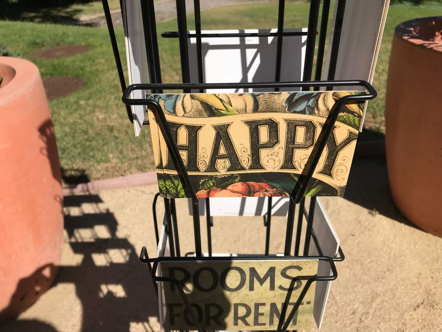 Metal Rotating Store Display Rack Loaded With Postcards - See Photos [Photo 7]