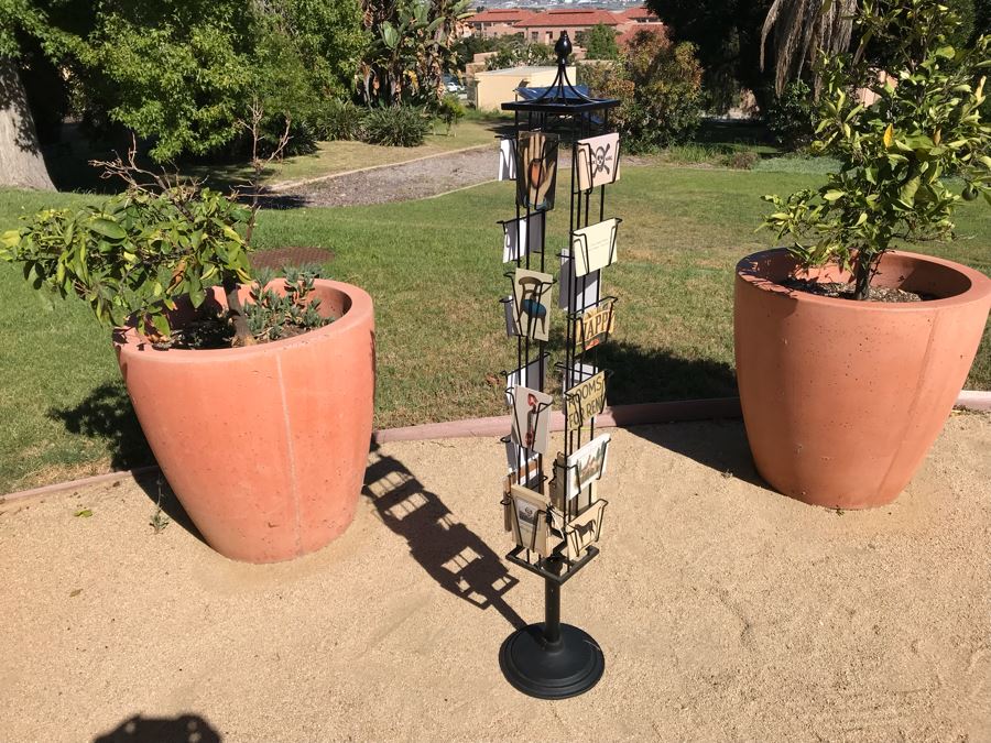 Metal Rotating Store Display Rack Loaded With Postcards - See Photos [Photo 3]