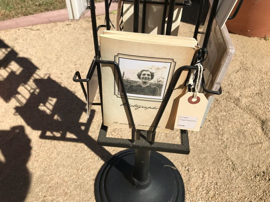 Metal Rotating Store Display Rack Loaded With Postcards - See Photos [Photo 12]