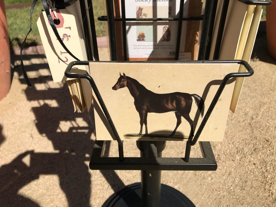 Metal Rotating Store Display Rack Loaded With Postcards - See Photos [Photo 9]