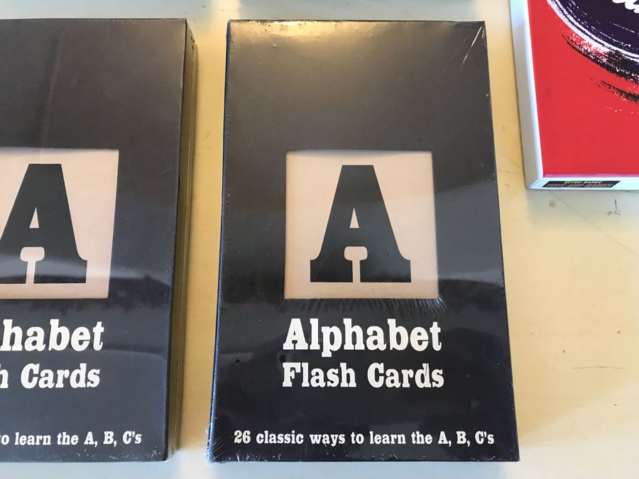 Set Of (4) New Alphabet Flash Cards Sets And New Scramble Game Retails $100+ [Photo 3]