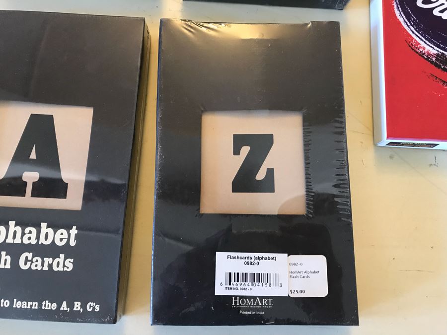 Set Of (4) New Alphabet Flash Cards Sets And New Scramble Game Retails $100+ [Photo 4]