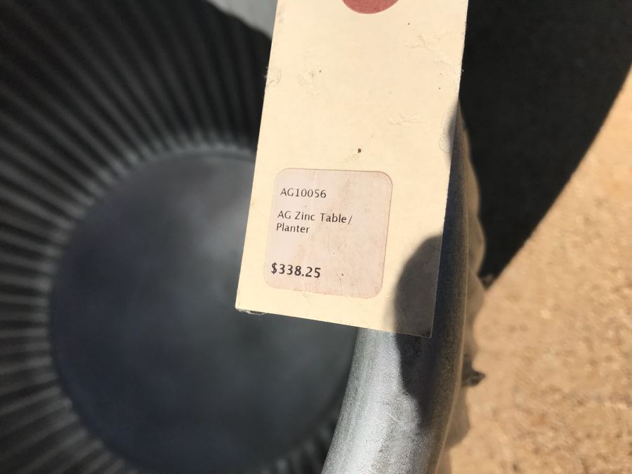 Large Zinc Planter / Table Retails $338 [Photo 4]
