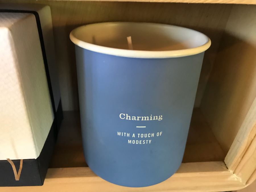 Wall Mounted Hooked Wooden Shelving Boxes Filled With New Products Including A Vintage French Photo, Various Candles Including Copper & Clover, Soaps From Gianna Rose Atelier And More - See Photos [Photo 19]