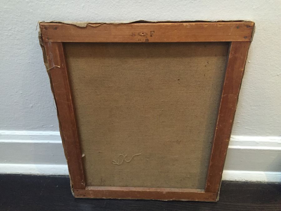 Vintage Original Oil Painting Portrait Of Woman  [Photo 3]