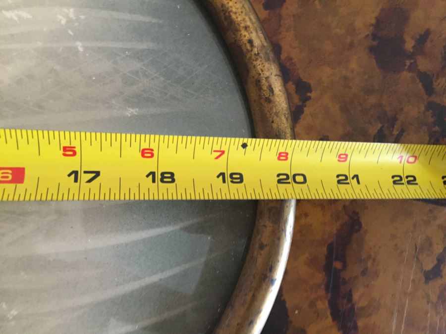 Vintage Convex Glass Picture Frame With Old Portrait Of Woman 20' X 14' [Photo 4]