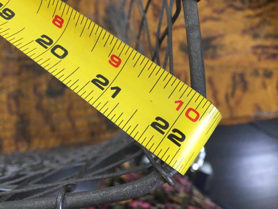 Metal Basket Filled With (12) New Designer Gift Wrapping Paper Rolls - See Photos [Photo 15]