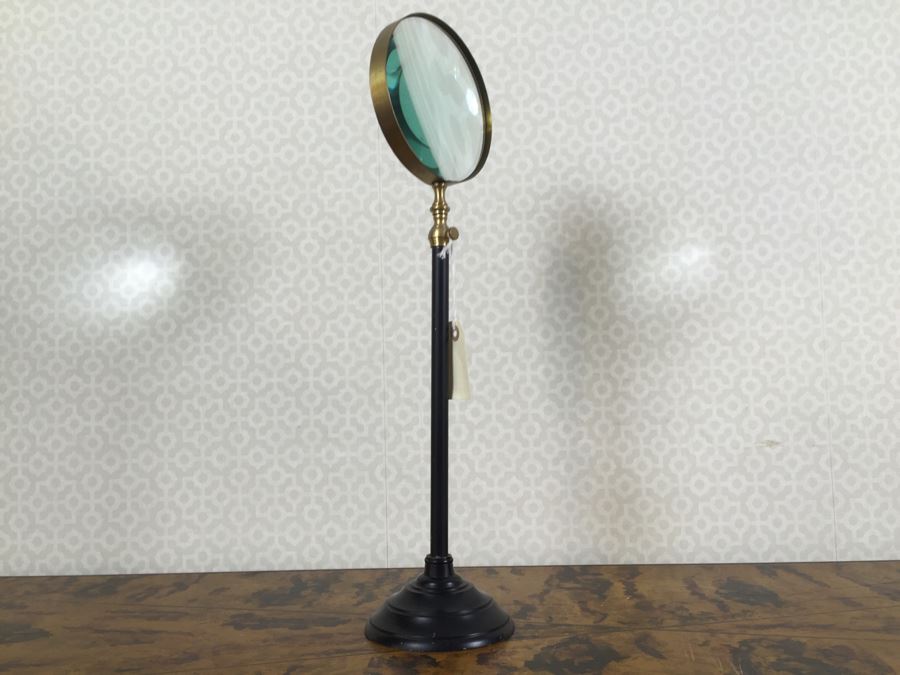 Pair Of Magnifying Glasses With Adjustable Metal Stands [Photo 3]