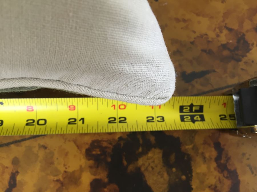 Pair Of Designer American Flag USN Throw Pillows (Large: 24' X 24') Blue Pillow Retails $185 [Photo 15]