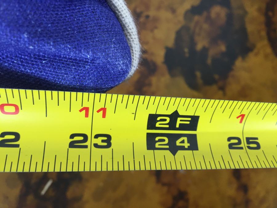 Pair Of Designer American Flag USN Throw Pillows (Large: 24' X 24') Blue Pillow Retails $185 [Photo 9]