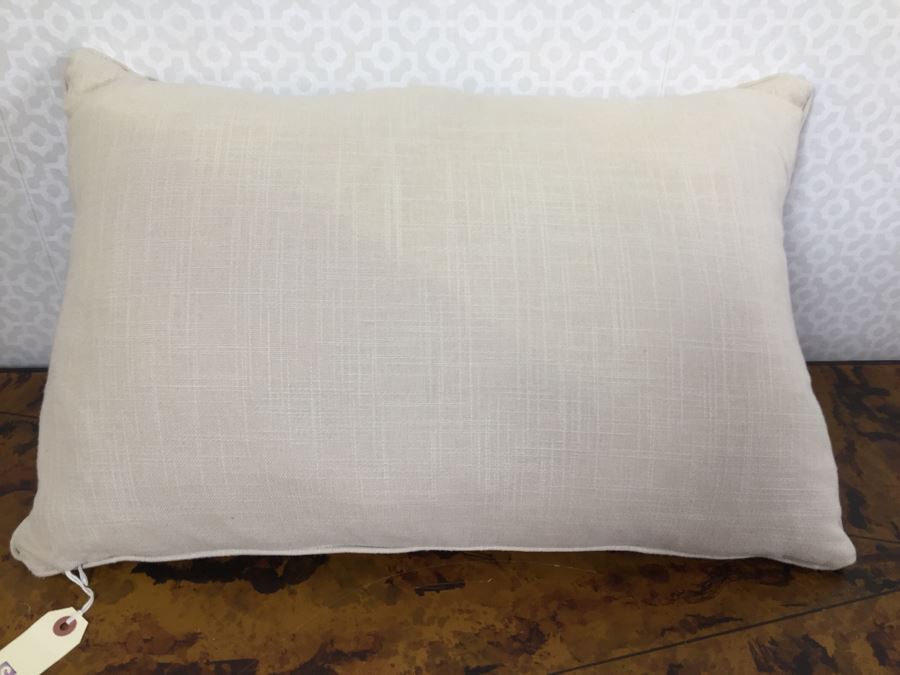 Pair Of Designer American Flag USN Throw Pillows (Large: 24' X 24') Blue Pillow Retails $185 [Photo 5]