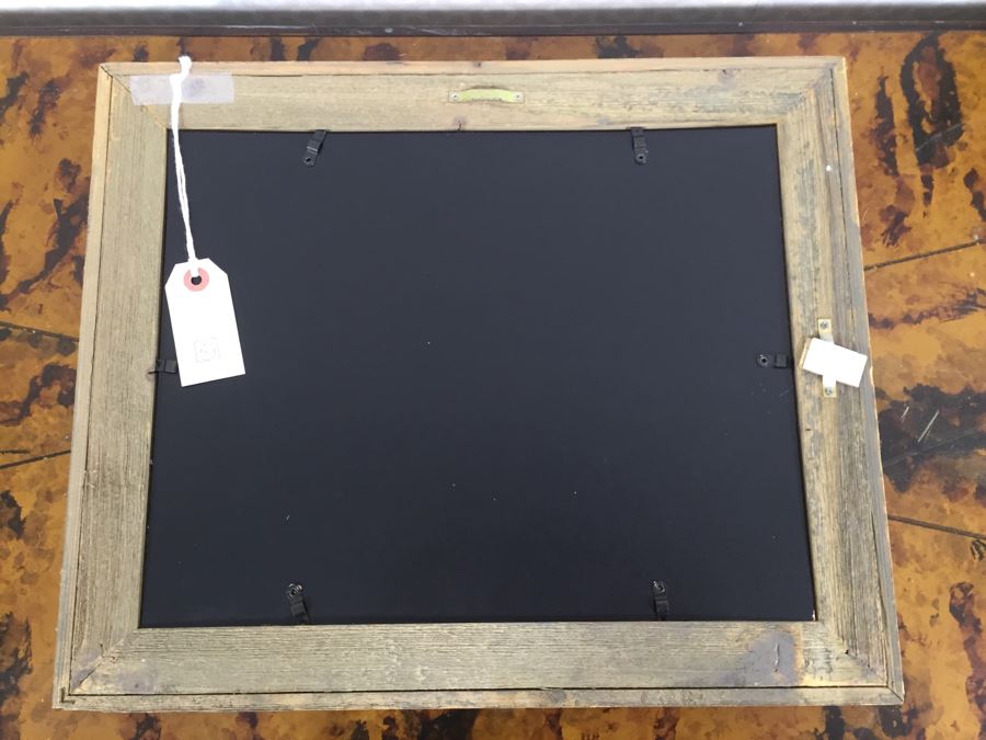 Vintage Framed Fishing Tackle Chub Lures Advertisement In Old Wooden Frame 17' X 14' [Photo 3]