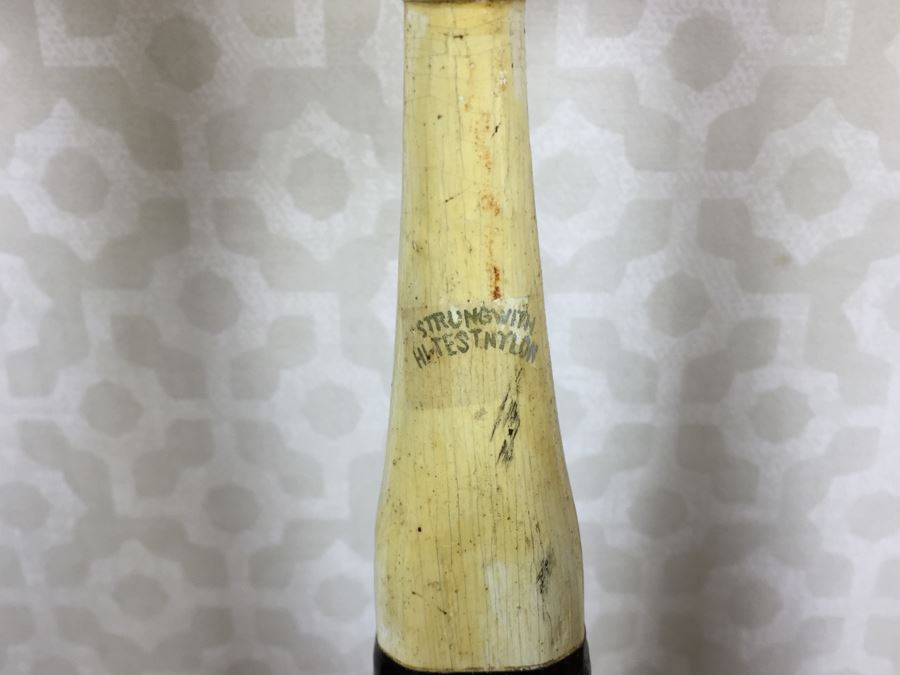 Vintage Badminton Rackets, Shuttlecocks, R.S.L. Feather Shuttlecocks With Original Canister And Glass Umbrella Stand [Photo 10]