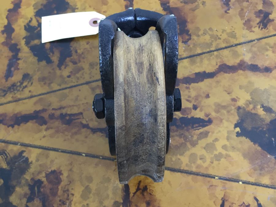 JUST ADDED - Pair Of Vintage Pulleys [Photo 9]