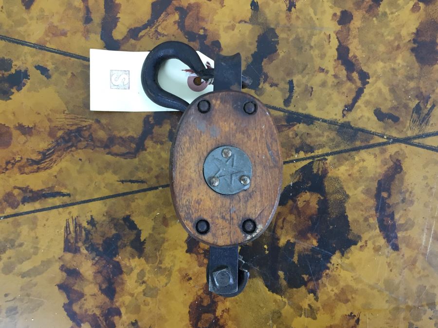 JUST ADDED - Pair Of Vintage Pulleys [Photo 3]