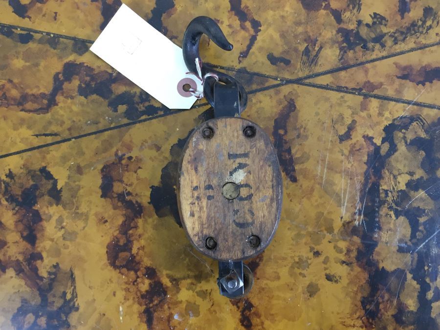 JUST ADDED - Pair Of Vintage Pulleys [Photo 2]