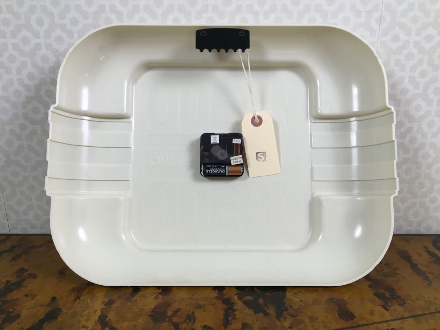 JUST ADDED - Newgate England Rectangular Cream Colored Battery Powered Wall Clock Retails $125 [Photo 5]