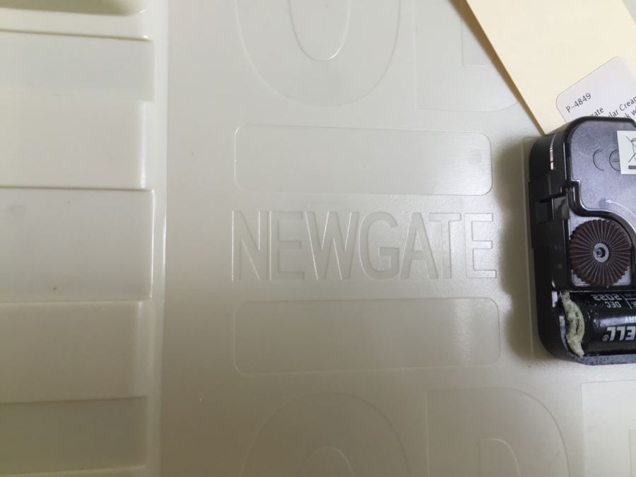 JUST ADDED - Newgate England Rectangular Cream Colored Battery Powered Wall Clock Retails $125 [Photo 8]
