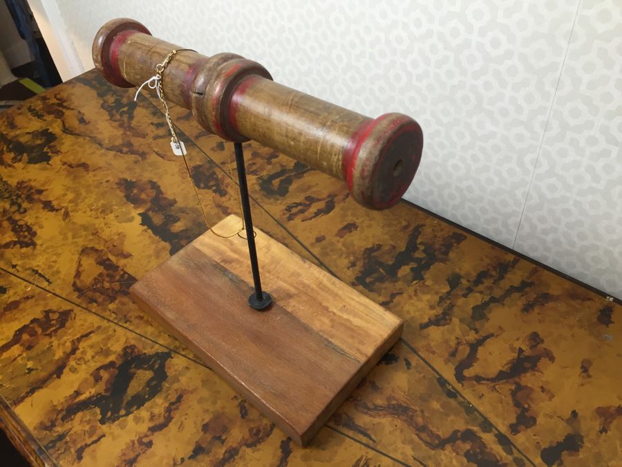 Vintage Store Display Stand Made From Spools With Necklace 10'W X 12'H [Photo 4]