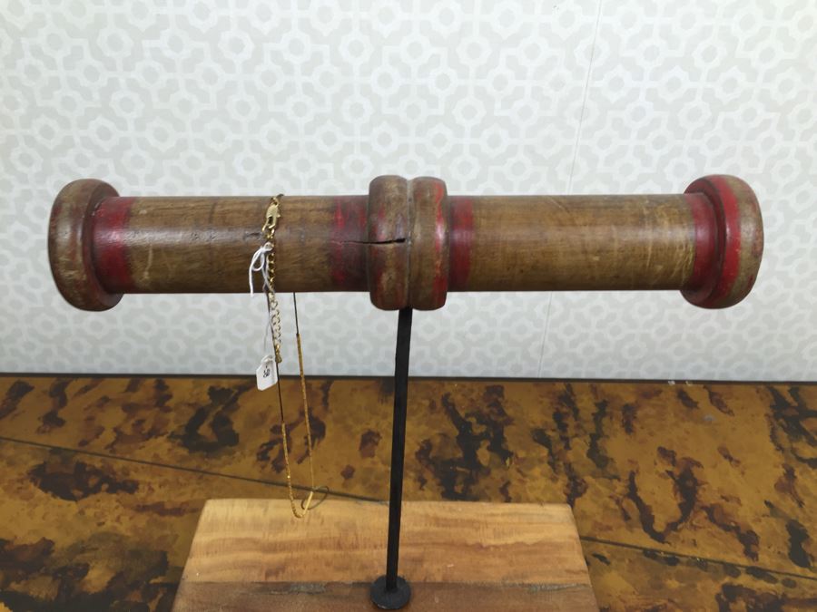 Vintage Store Display Stand Made From Spools With Necklace 10'W X 12'H [Photo 2]