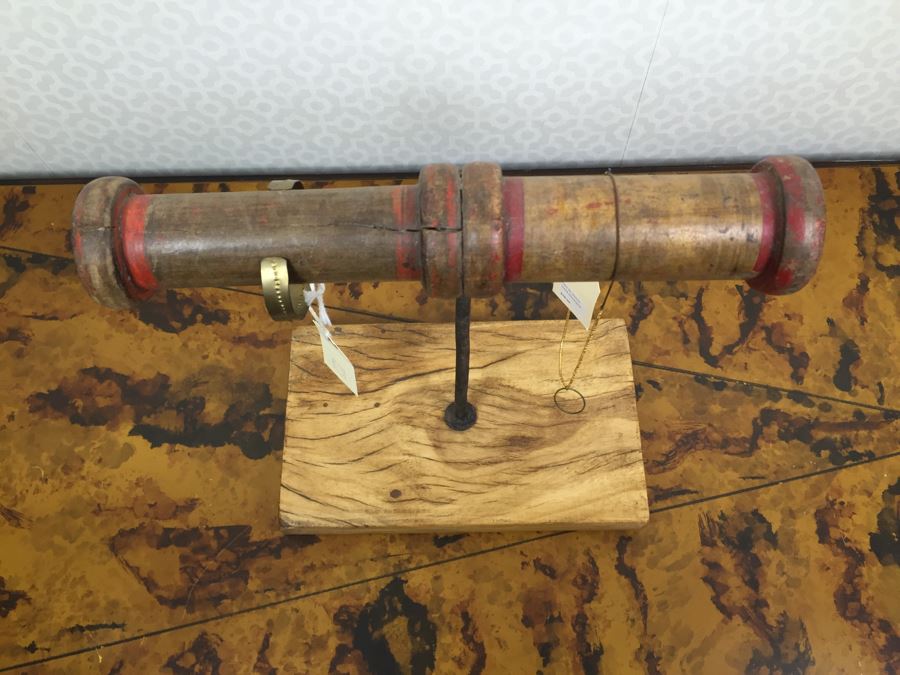 Vintage Store Display Stand Made From Spools With Necklace And Bracelet 10'W X 12'H [Photo 2]
