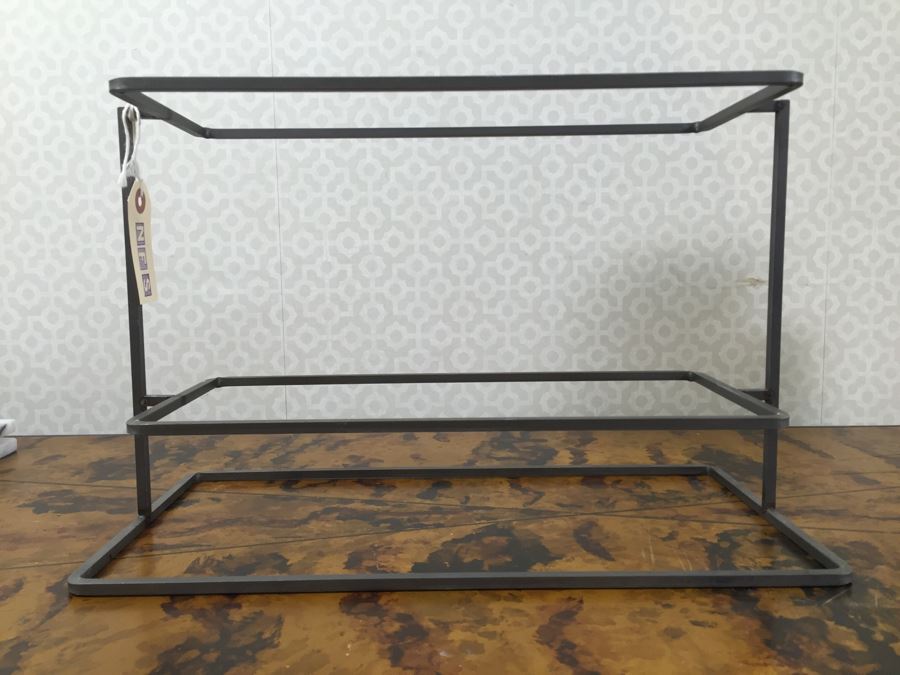 JUST ADDED - 2-Tier Metal And Marble Store Display Stand With (12) NEW Kusmi Tea Boxes [Photo 8]