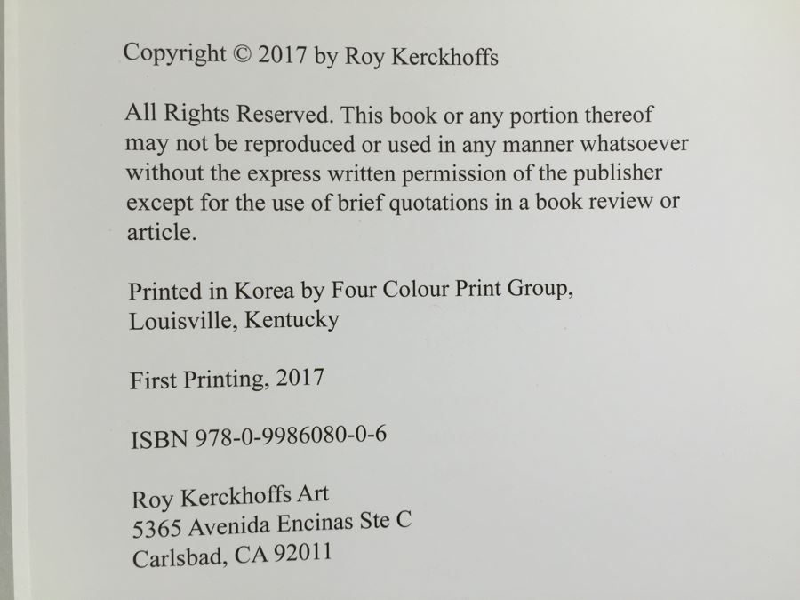 JUST ADDED - Signed Roy Kerckhoffs Art Book And First Edition Robert Rauschenberg Combines Book [Photo 11]