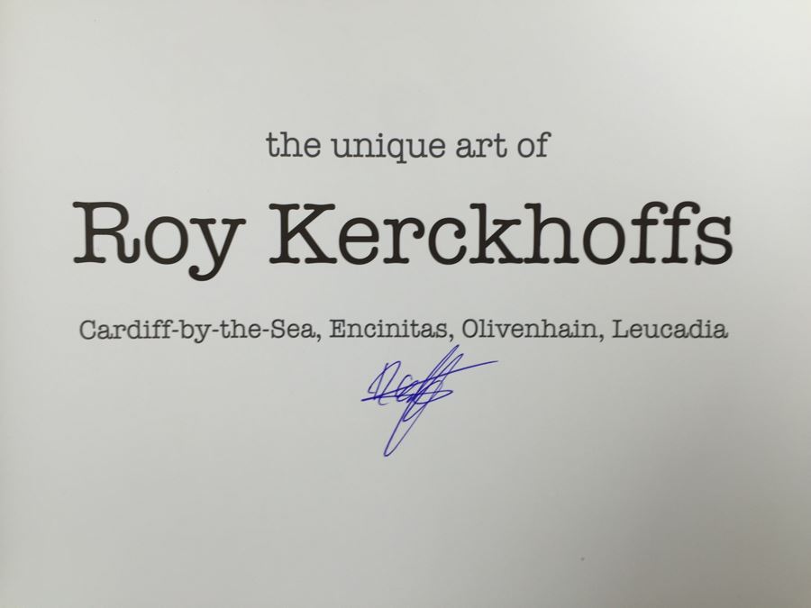 JUST ADDED - Signed Roy Kerckhoffs Art Book And First Edition Robert Rauschenberg Combines Book [Photo 10]