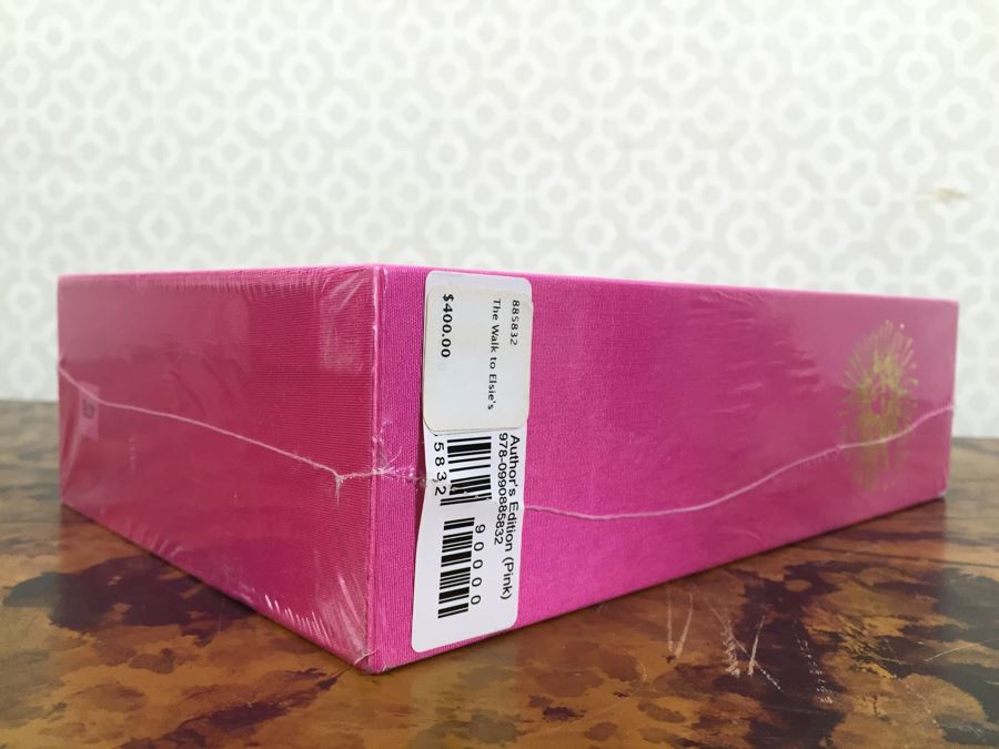 JUST ADDED - SEALED Hardcover Books The Walk To Elsie's Author's Edition Pink Retails $400 [Photo 2]