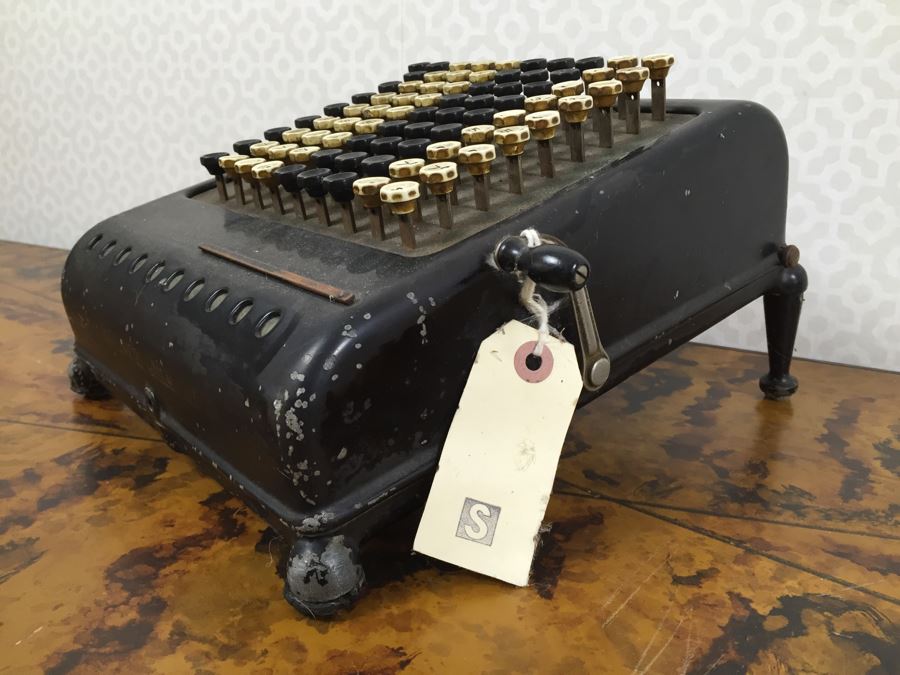 Vintage Burroughs Mechanical Adding Machine