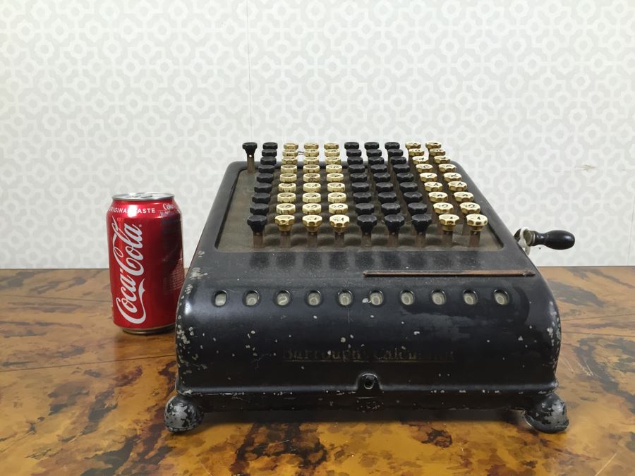 Vintage Burroughs Mechanical Adding Machine [Photo 2]