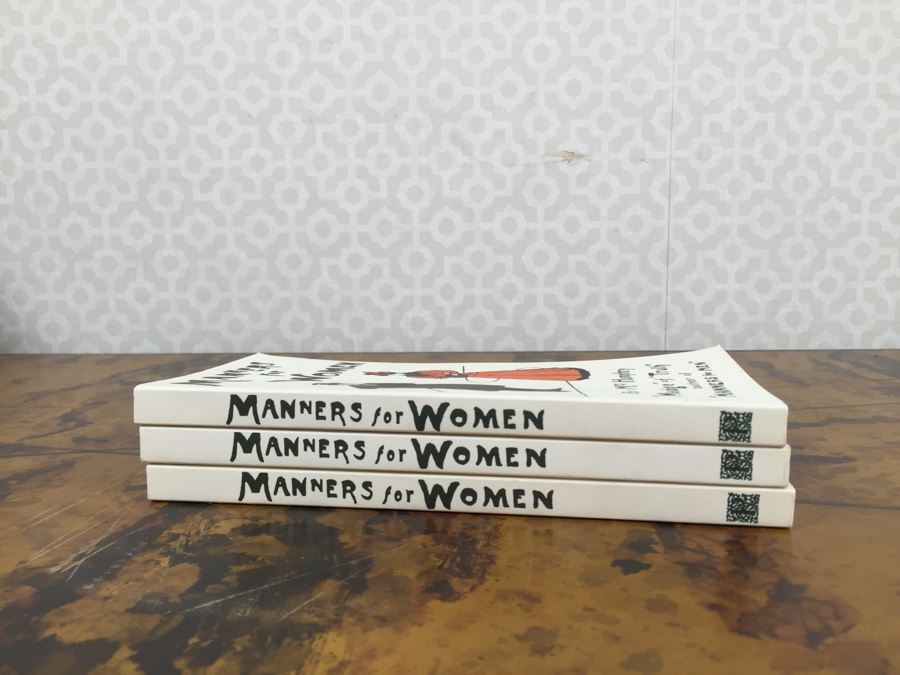 Picnic Basket Filled With New Products Including Laguiole Pocket Knife Bar Tool (Retails $65), (5) Manners For Women Books, Metal Ice Bucket And Various Linens [Photo 13]