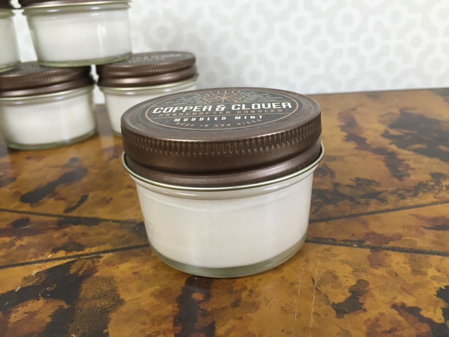 JUST ADDED - Pair Of Metal Buckets And (9) New Copper & Clover Candles [Photo 12]