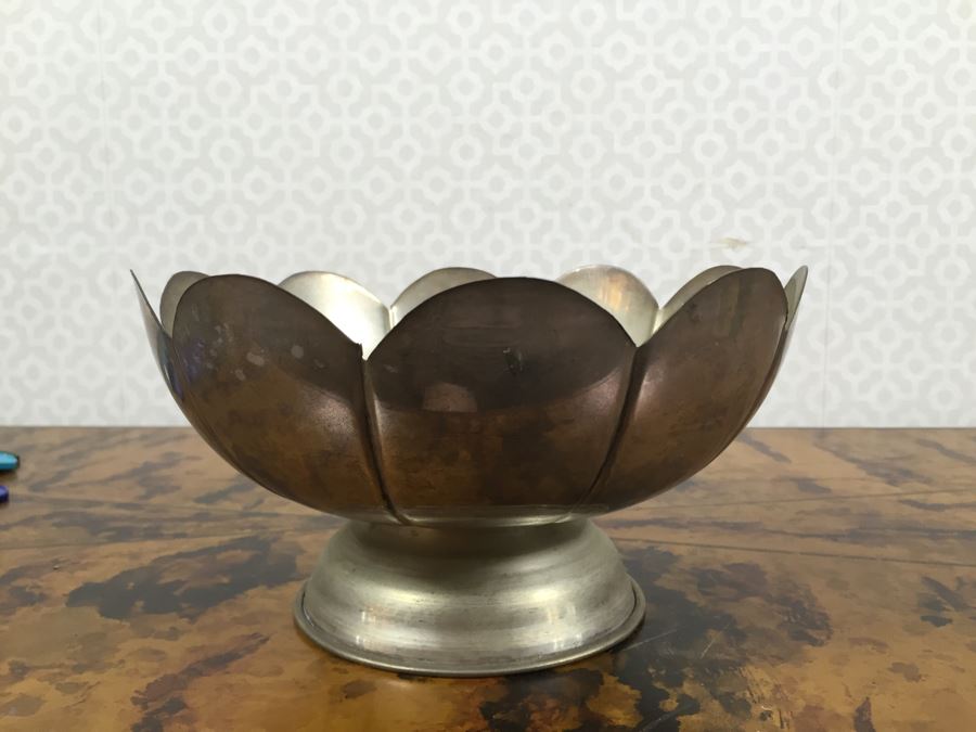 JUST ADDED - Pair Of Notepads With Clipboards, Silverplate Trophy Bowl Filled With Motel Keychains And Questionable Merit Badge Patches [Photo 10]