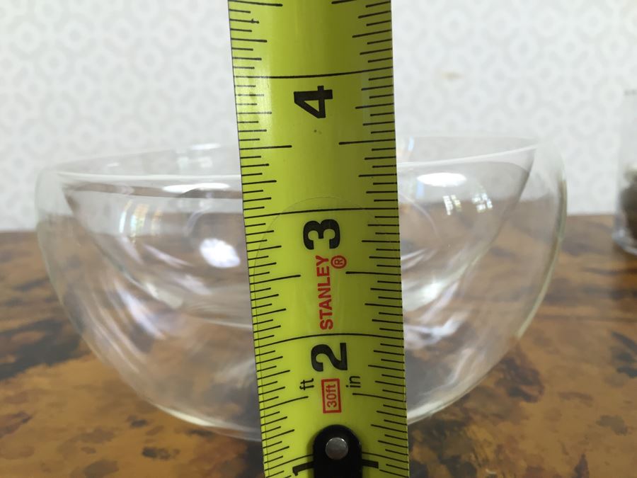 JUST ADDED - (2) Glass Bowls Filled With New Brass Keychains And Vintage Keychains [Photo 6]