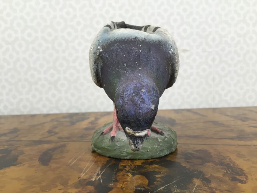 JUST ADDED - Home Decor Lot With Pigeon Figurine, Trophies, Paperweight, El Camino Real Bell, Wooden Bird Figurine [Photo 3]