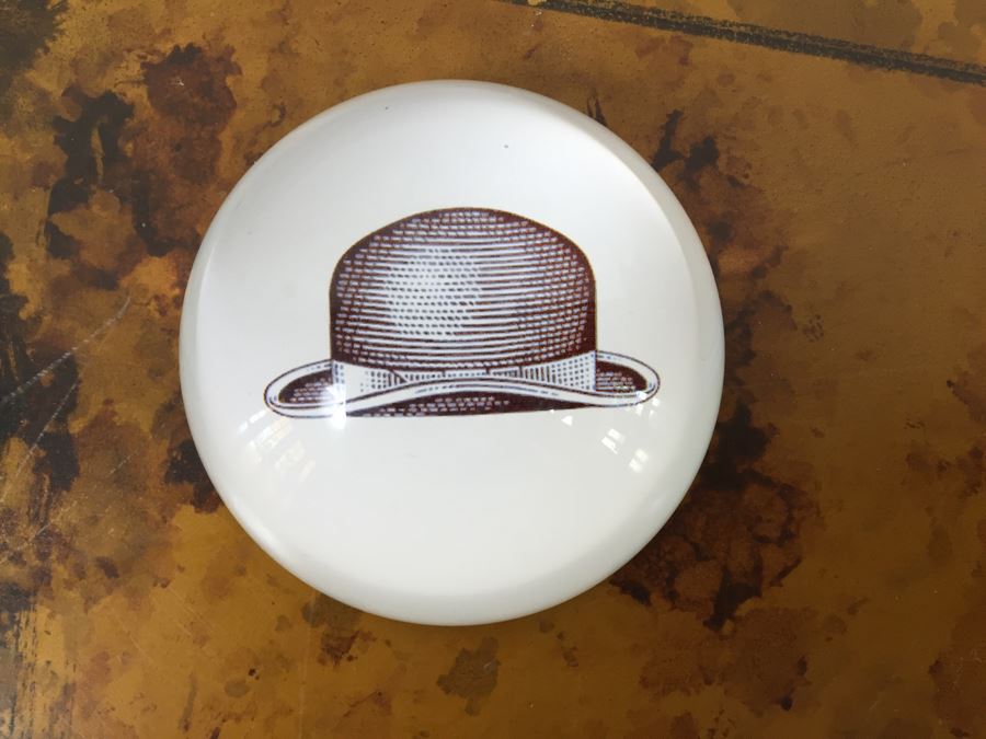 JUST ADDED - Home Decor Lot With Pigeon Figurine, Trophies, Paperweight, El Camino Real Bell, Wooden Bird Figurine [Photo 16]