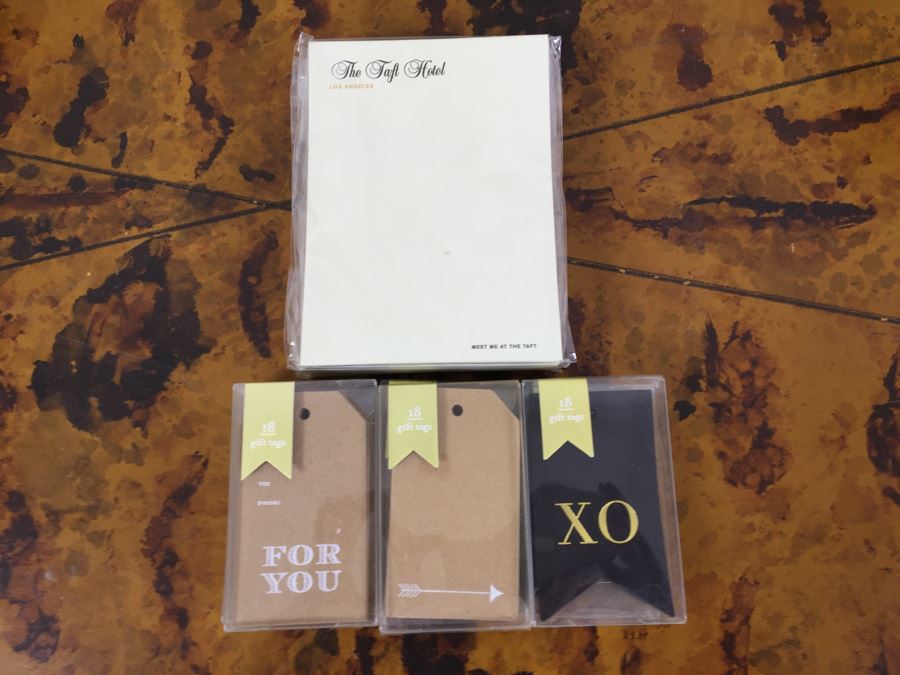 JUST ADDED - Metal Stand, Glass Jar, NEW Journal, (3) NEW Sugar Paper LA Card Sets, (6) NEW Gift Tag Sets And (5) NEW The Taft Hotel Notepads [Photo 13]