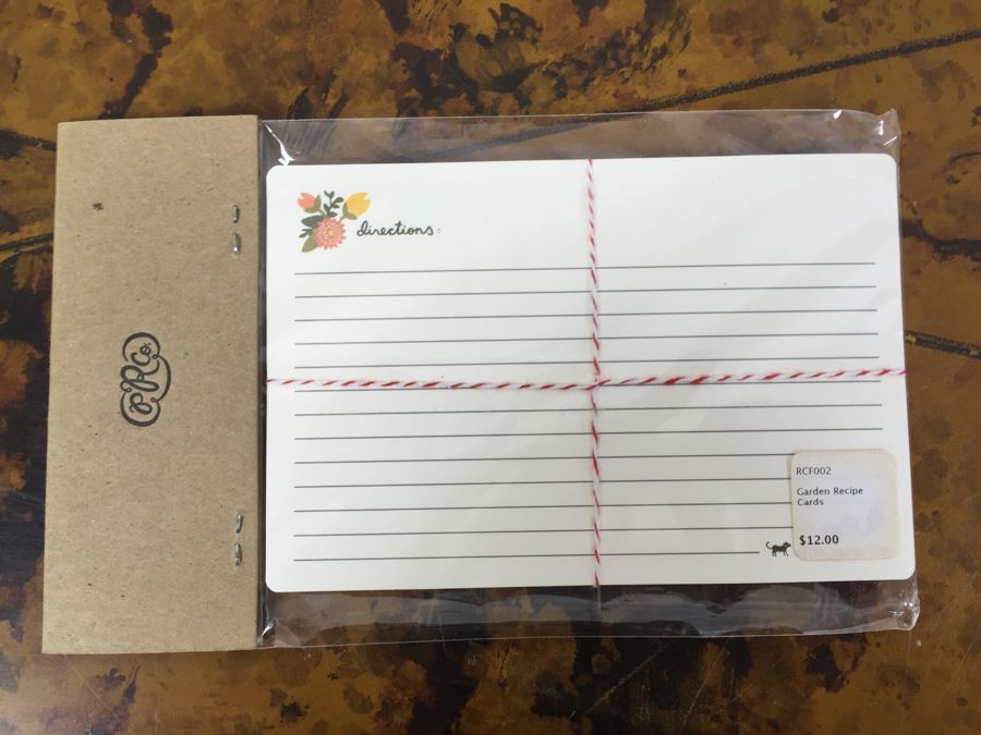 JUST ADDED - Set Of (3) NEW The American Home Cook Books, (4) NEW Recipe Card Sets, (2) NEW Market List Grocery Lists From Sugar Paper Los Angeles [Photo 5]