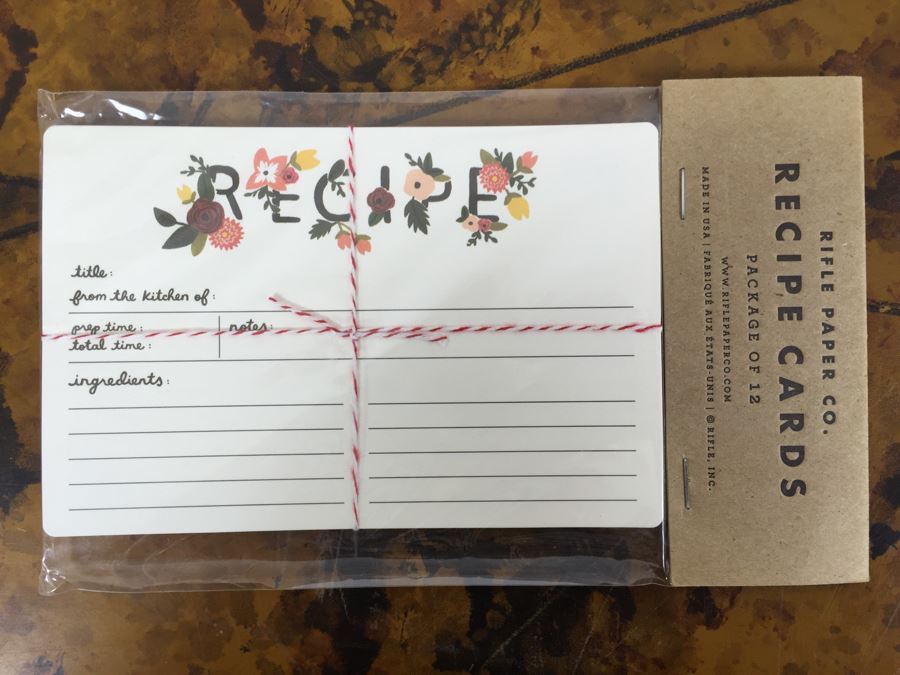 JUST ADDED - Set Of (3) NEW The American Home Cook Books, (4) NEW Recipe Card Sets, (2) NEW Market List Grocery Lists From Sugar Paper Los Angeles [Photo 4]