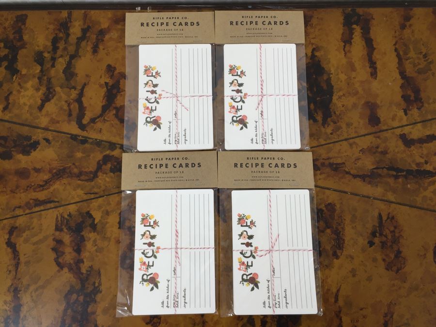 JUST ADDED - Set Of (3) NEW The American Home Cook Books, (4) NEW Recipe Card Sets, (2) NEW Market List Grocery Lists From Sugar Paper Los Angeles [Photo 3]