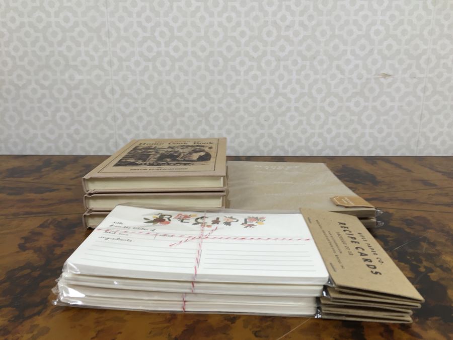 JUST ADDED - Set Of (3) NEW The American Home Cook Books, (4) NEW Recipe Card Sets, (2) NEW Market List Grocery Lists From Sugar Paper Los Angeles [Photo 2]