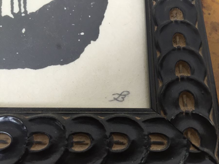 JUST ADDED - Pair Of Framed Limited Edition Artist Signed Nautical Prints Of Whale And Ship [Photo 3]