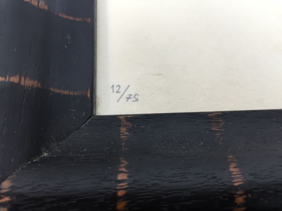 JUST ADDED - Pair Of Framed Limited Edition Artist Signed Nautical Prints Of Whale And Ship [Photo 10]