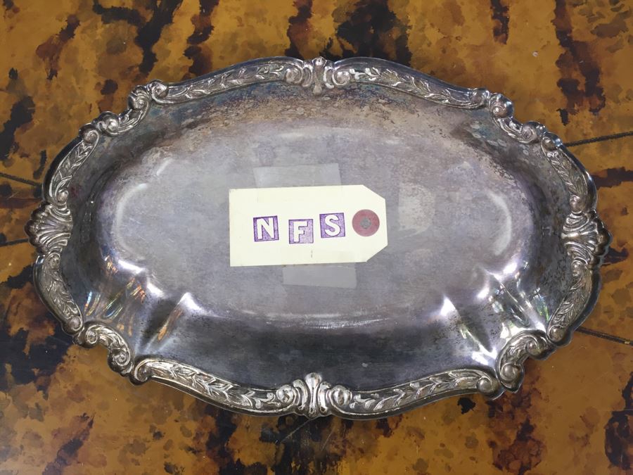 JUST ADDED - Silverplate Sailing Trophy Tray Loaded With Vintage Keychains [Photo 5]