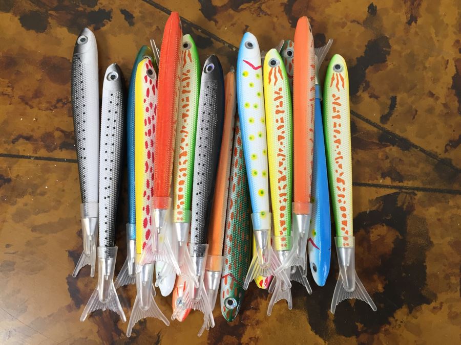 JUST ADDED - (15) NEW Fishing Lure Pens, Jar With Rope Handle, Rope And Pair Of NEW Shinola Detroit Large Notebooks [Photo 10]