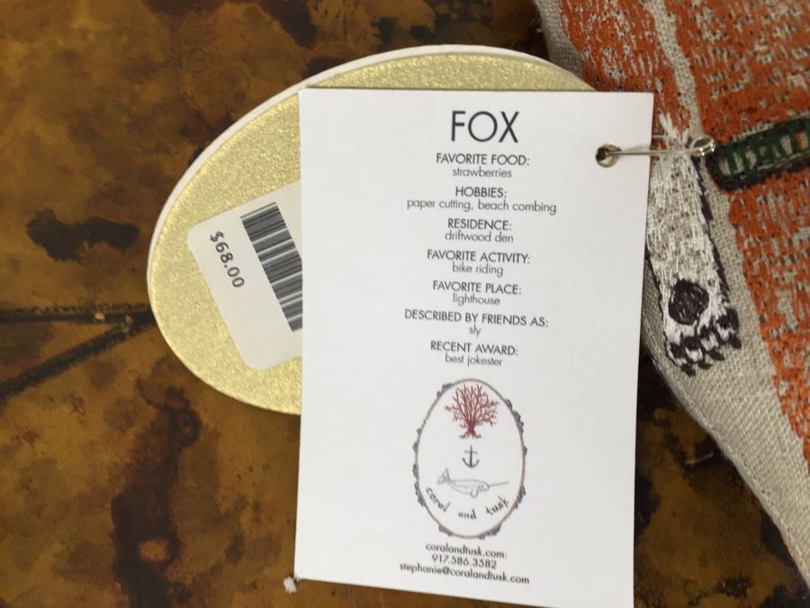 NEW Coral & Tusk Child's Stitched Teepee And Set Of Stitched Stuffed Animals, NEW Set Of (5) CA Paper Sets And Metal Industrial Picture Frame With CA Lifeguard Tower Photo - See Photos [Photo 22]