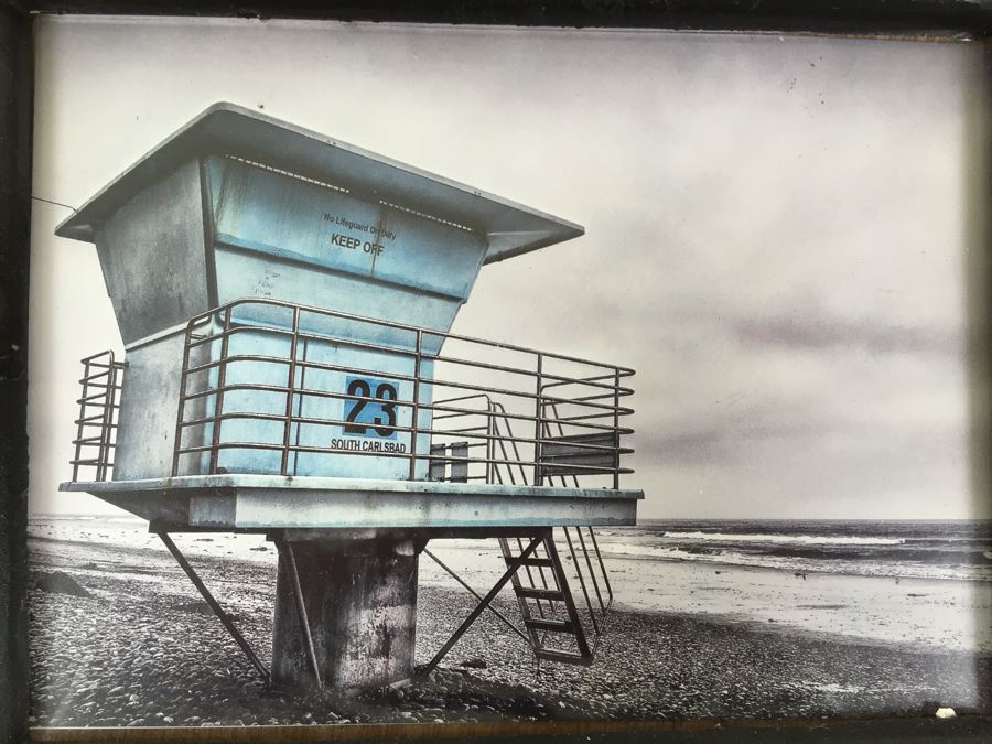 NEW Coral & Tusk Child's Stitched Teepee And Set Of Stitched Stuffed Animals, NEW Set Of (5) CA Paper Sets And Metal Industrial Picture Frame With CA Lifeguard Tower Photo - See Photos [Photo 12]