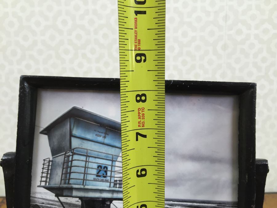 NEW Coral & Tusk Child's Stitched Teepee And Set Of Stitched Stuffed Animals, NEW Set Of (5) CA Paper Sets And Metal Industrial Picture Frame With CA Lifeguard Tower Photo - See Photos [Photo 11]