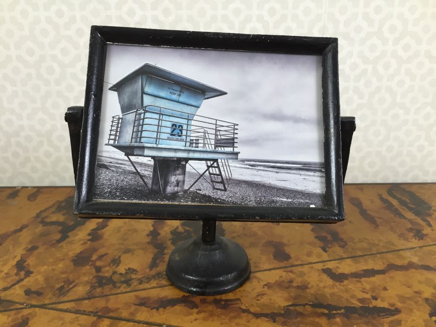 NEW Coral & Tusk Child's Stitched Teepee And Set Of Stitched Stuffed Animals, NEW Set Of (5) CA Paper Sets And Metal Industrial Picture Frame With CA Lifeguard Tower Photo - See Photos [Photo 9]